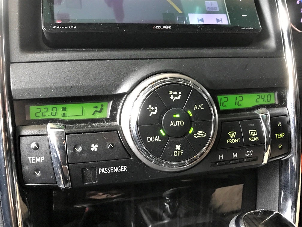 LED打ち替え加工】130系マークX エアコンパネル LED打ち替え