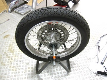 ヤマハ SR400 RH03J 転倒フロントフォーク曲がり・・・修理 | Sae's