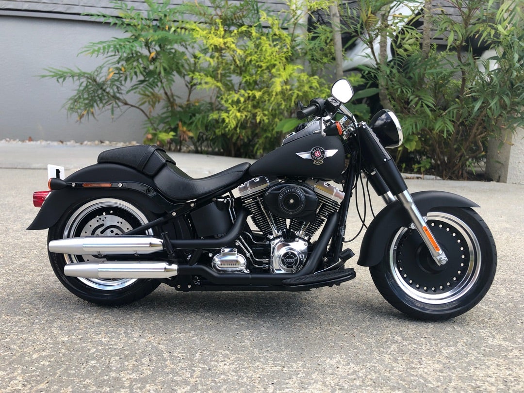 タミヤ 1/6 ハーレーダビッドソン ファットボーイロー 完成 | 婿で肩身