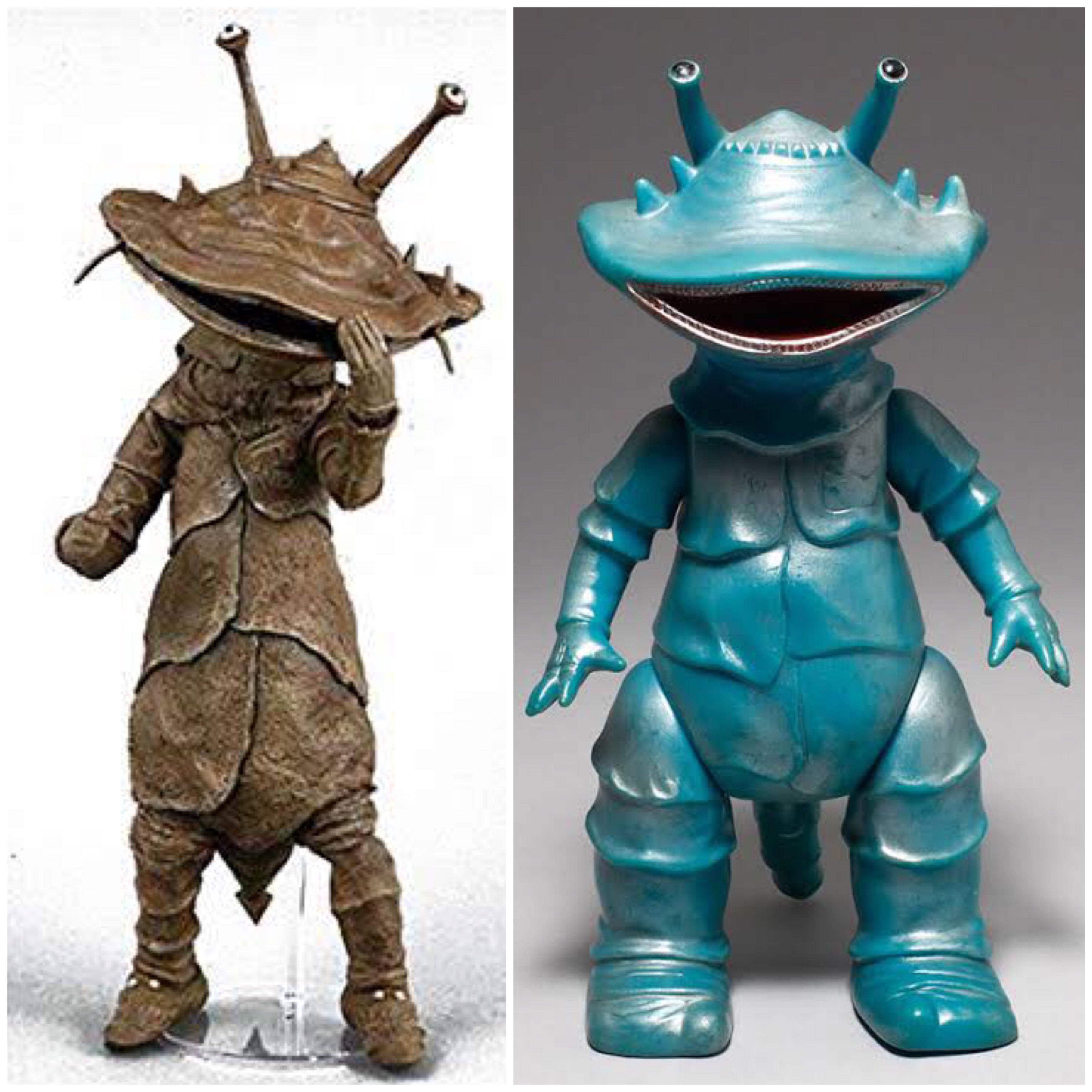 ブルマァクのリトル怪獣シリーズ リトルカネゴン 水色成型 グリーン