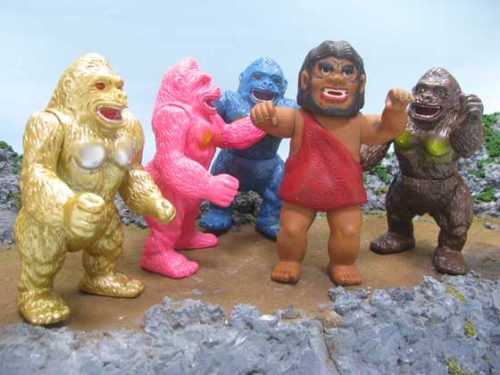 獣人ゴリラマンvsタイガーマスク（スタンダード、ミドル、ミニサイズ