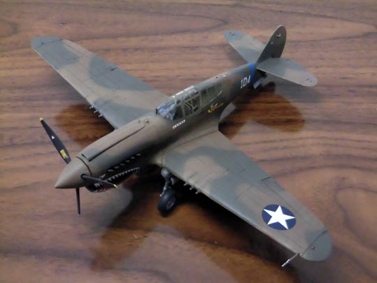 カーチス P-40E ウォーホーク」を製作しました。 | 古書店主の仕事と日常