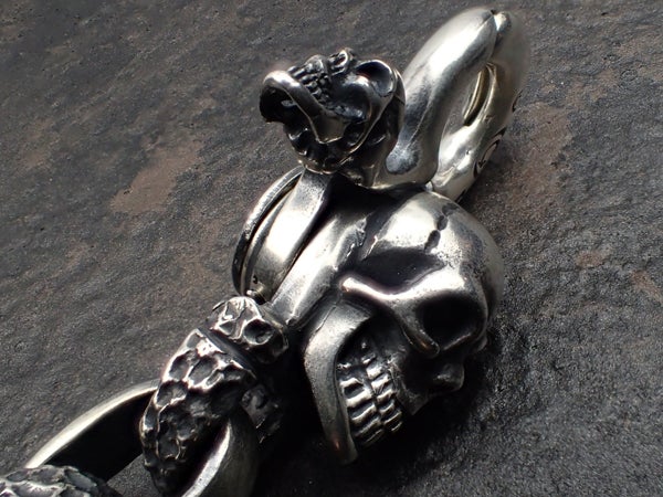 GABORATORY Skull On Clip Key Ring | アクセサリーショップ Freaks