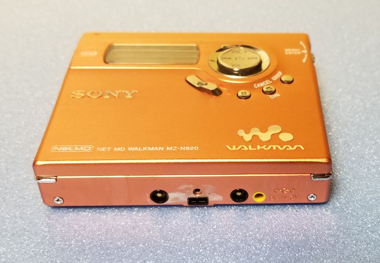 MDポータブルレコーダー SONY MZ-N920-O NetMD MDLP対応 完動品 | 驚愕