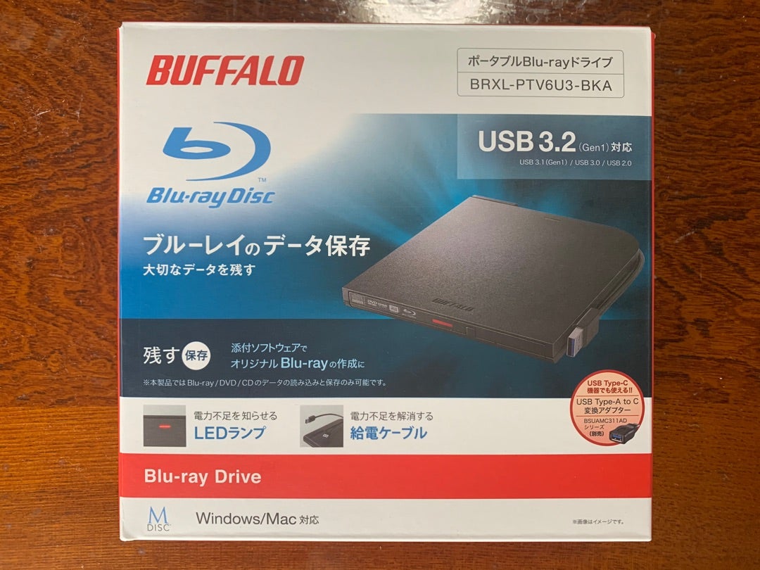 BUFFALO BUFFALO BRXL-PUS6U3/Nブルーレイディスクドライブ 外付け