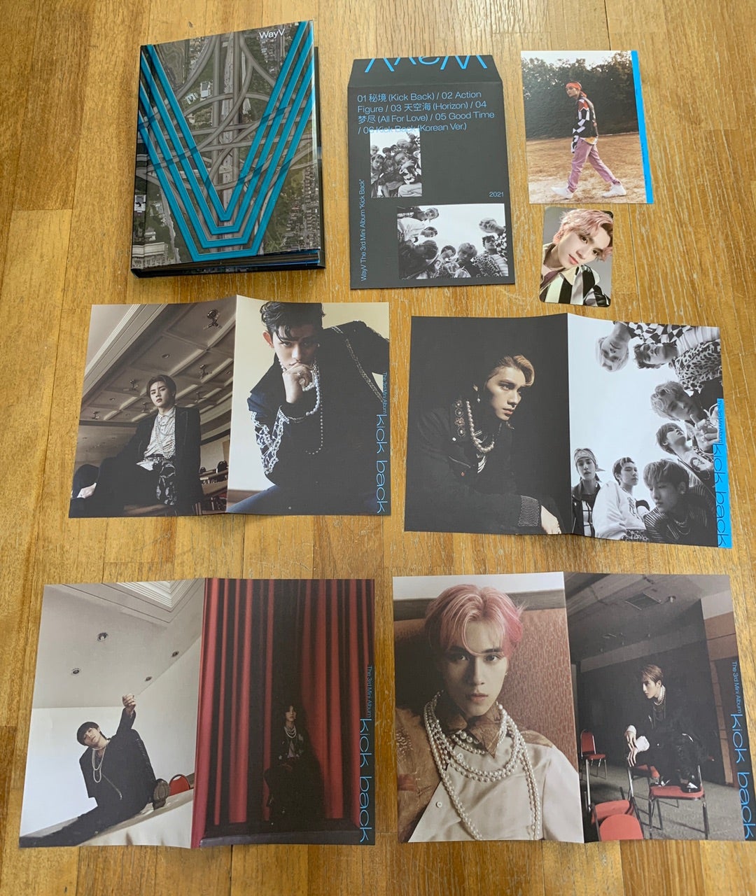 WayV 3rd Mini Album『Kick Back』2種類 unboxingとトレカ一覧
