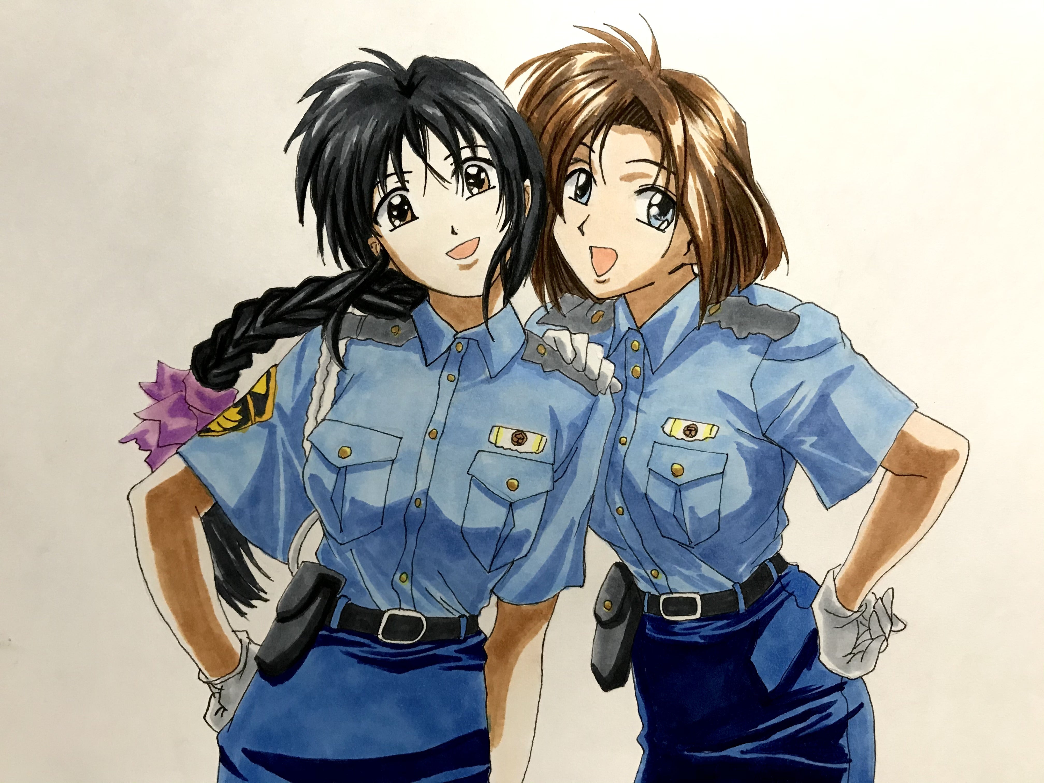 逮捕しちゃうぞ 小早川美幸 辻本夏実 描いてみた | いろんなアニメ