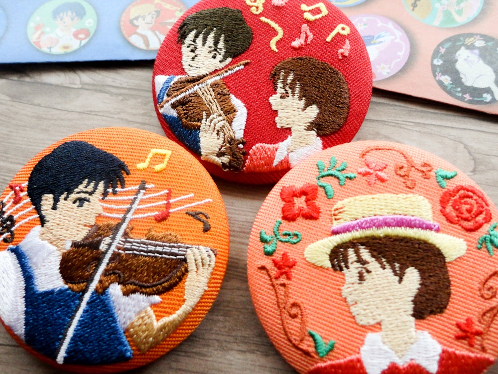 ジブリ 刺繍ブローチコレクション。 | 明日が好き。