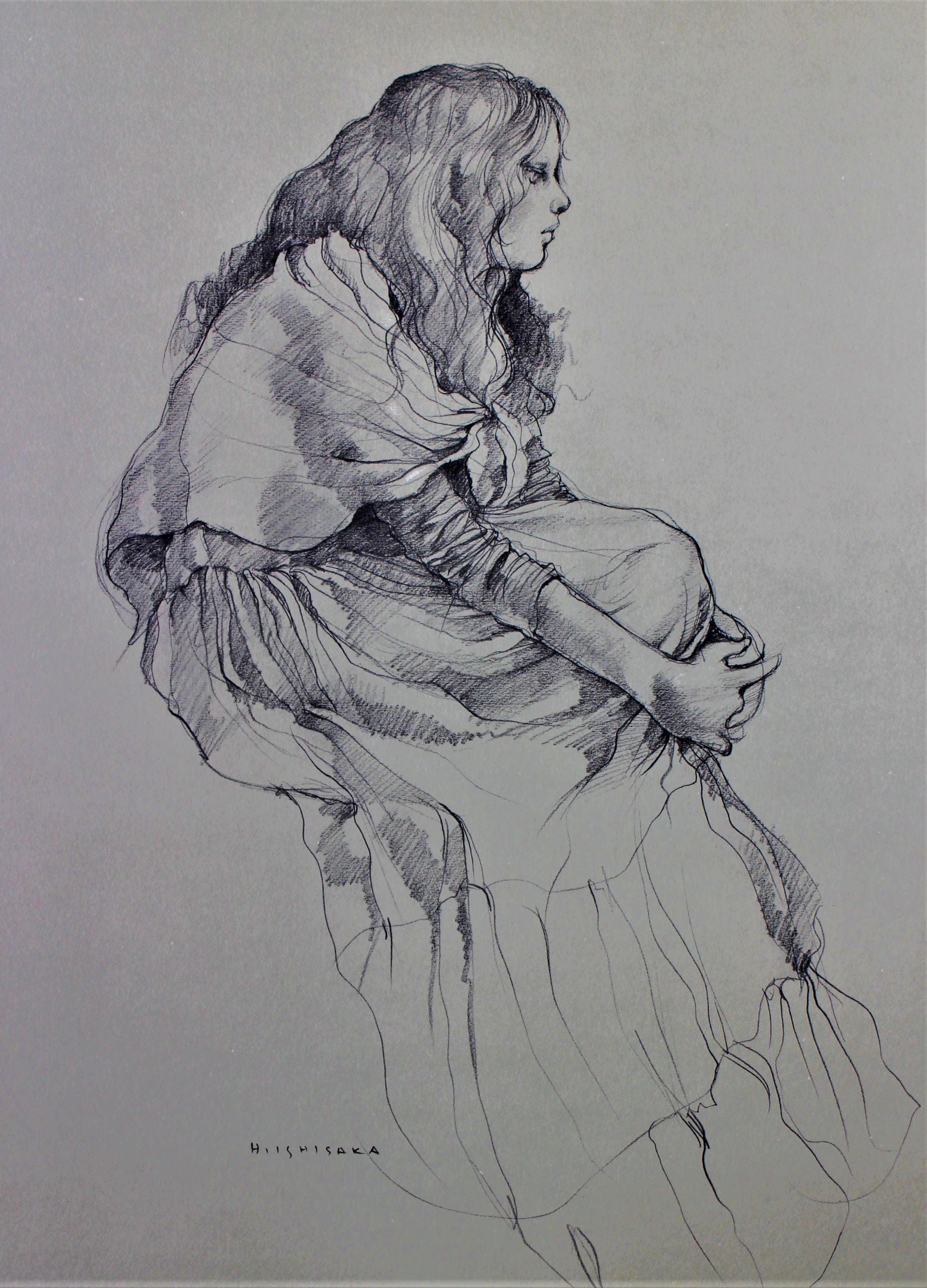 神秘的な女性像で有名、神戸画壇の重鎮、石阪春生画伯（1929