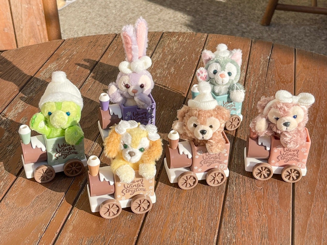 全種買い！汽車に乗ったダッフィーのぬいぐるみストラップ | Hatama