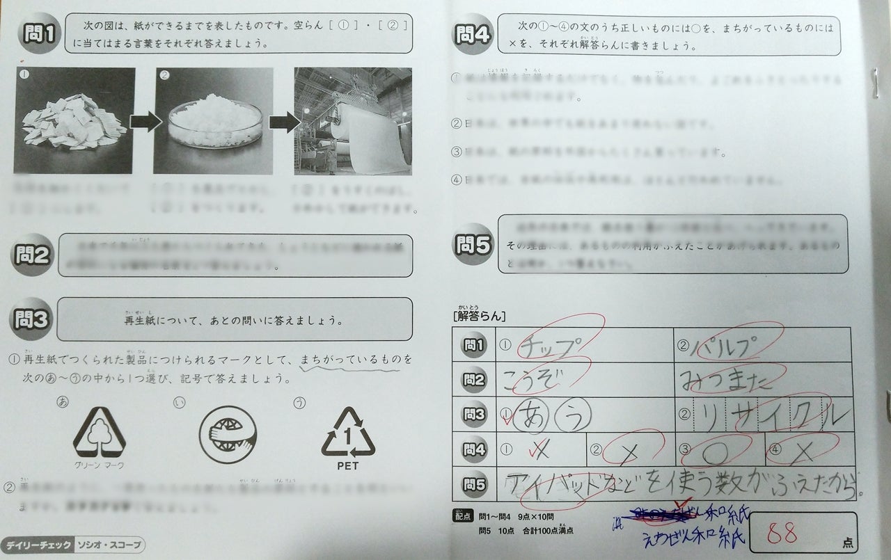 440-02 社会・デイリーチェック 440-01の確認テスト | 息子@2022中受