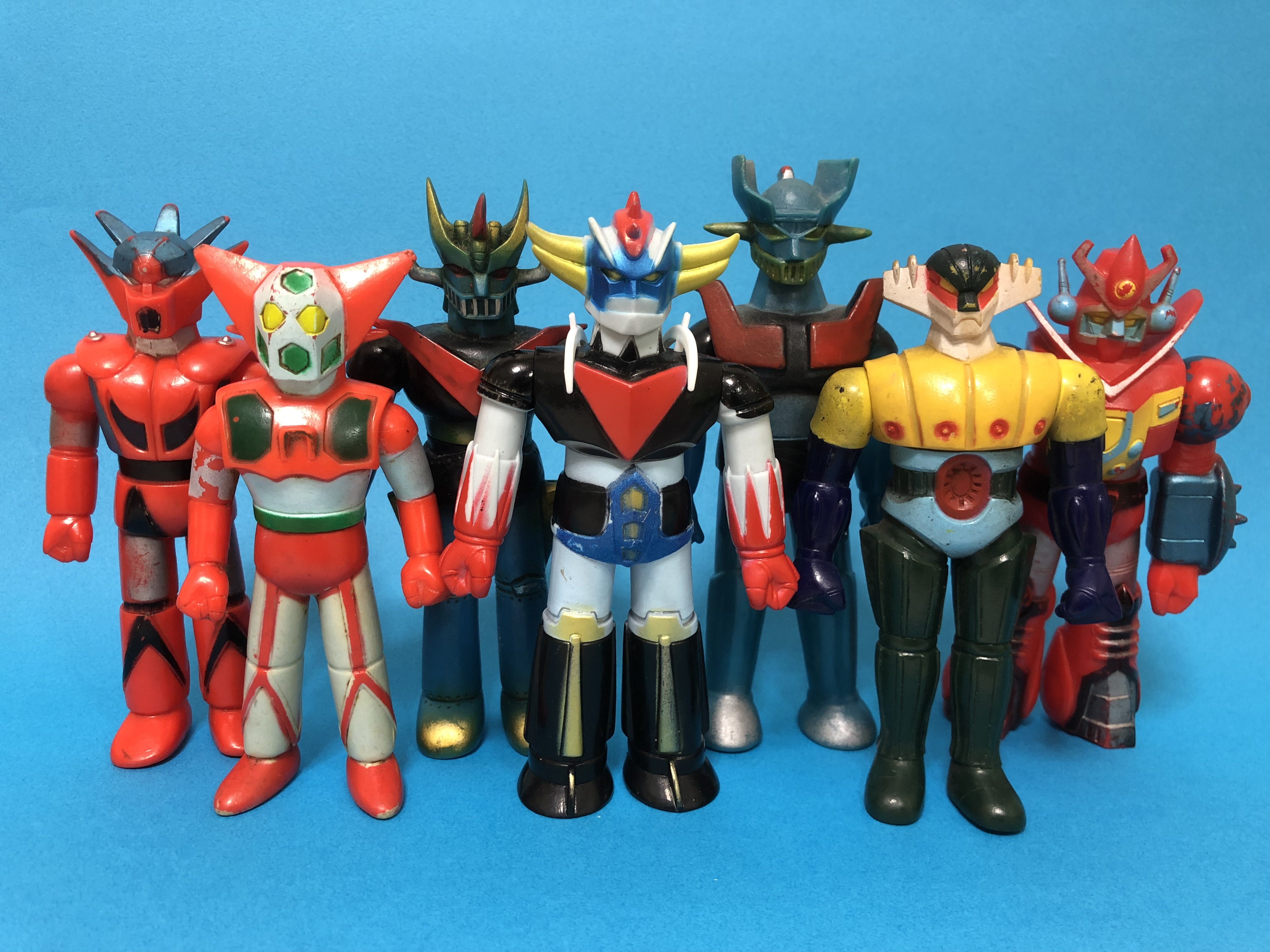 昔のソフビで70年代特撮ヒーロー大集合！ | ならべてまんがまつり