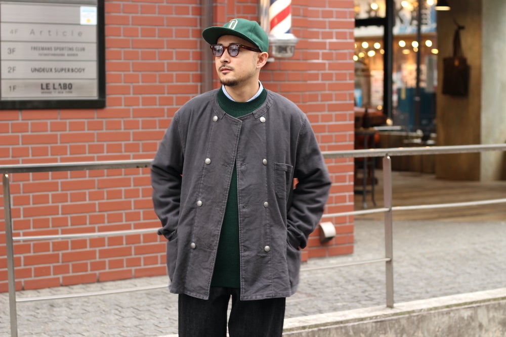 Nigel Cabourn】ダブルブレストの新作モールスキンジャケット