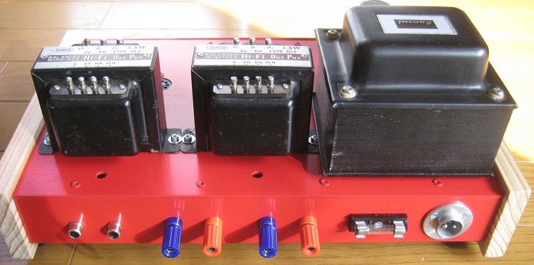 6BQ5 (EL84) プッシュプル・アンプの製作 その② / トランス等部品取付