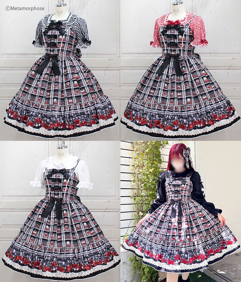 メタモルフォーゼ レトロチェリー JSK プラスサイズ メタモルフォーゼ