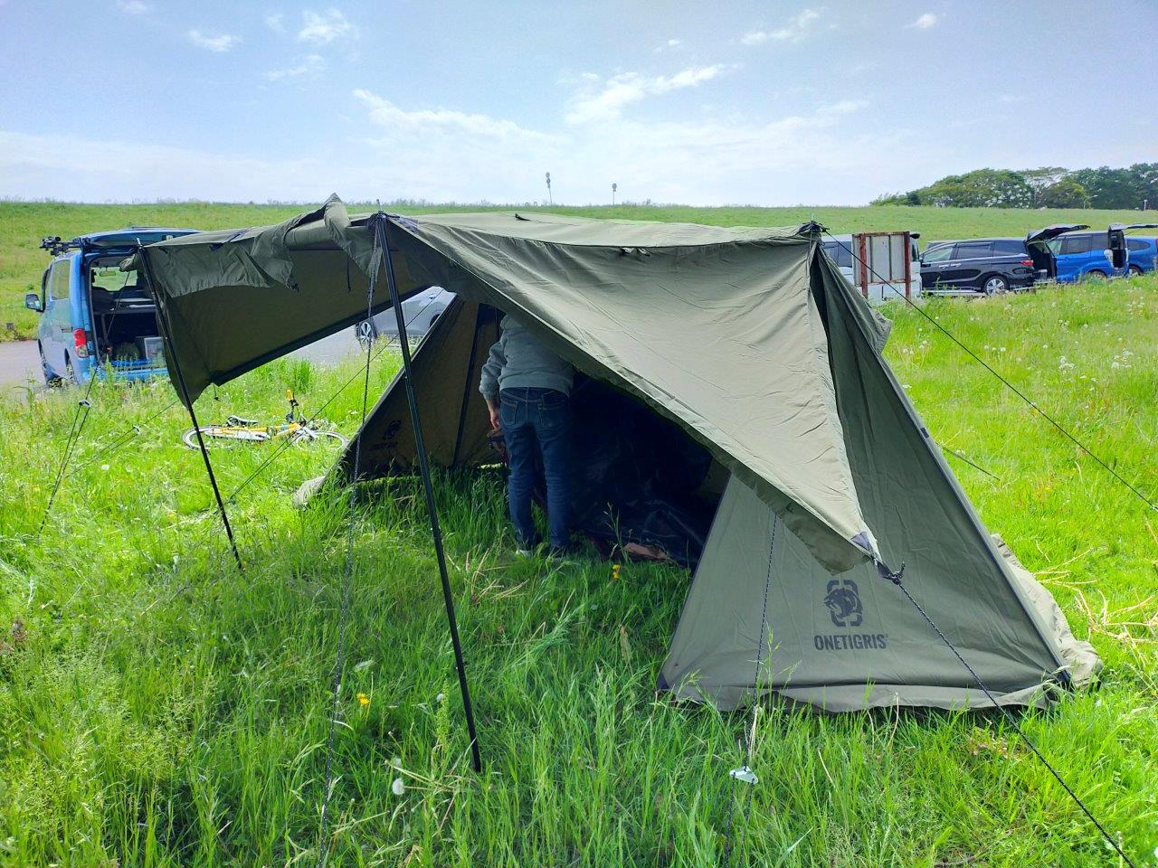 前編】One Tigris ロックシールドTC＋ダブルインナーテント＋前幕
