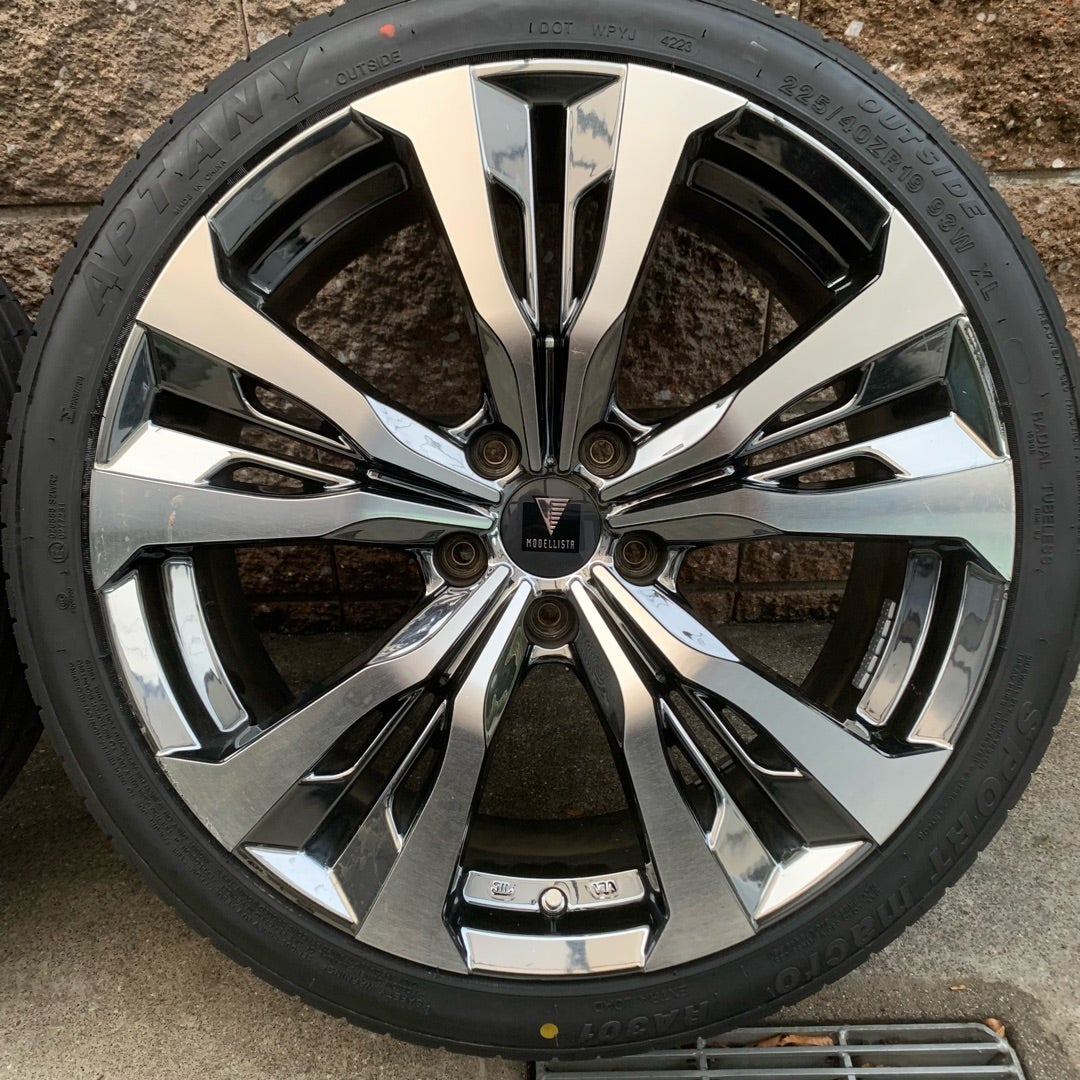 モデリスタ メッキ/ポリッシュホイールのガリキズリペアです