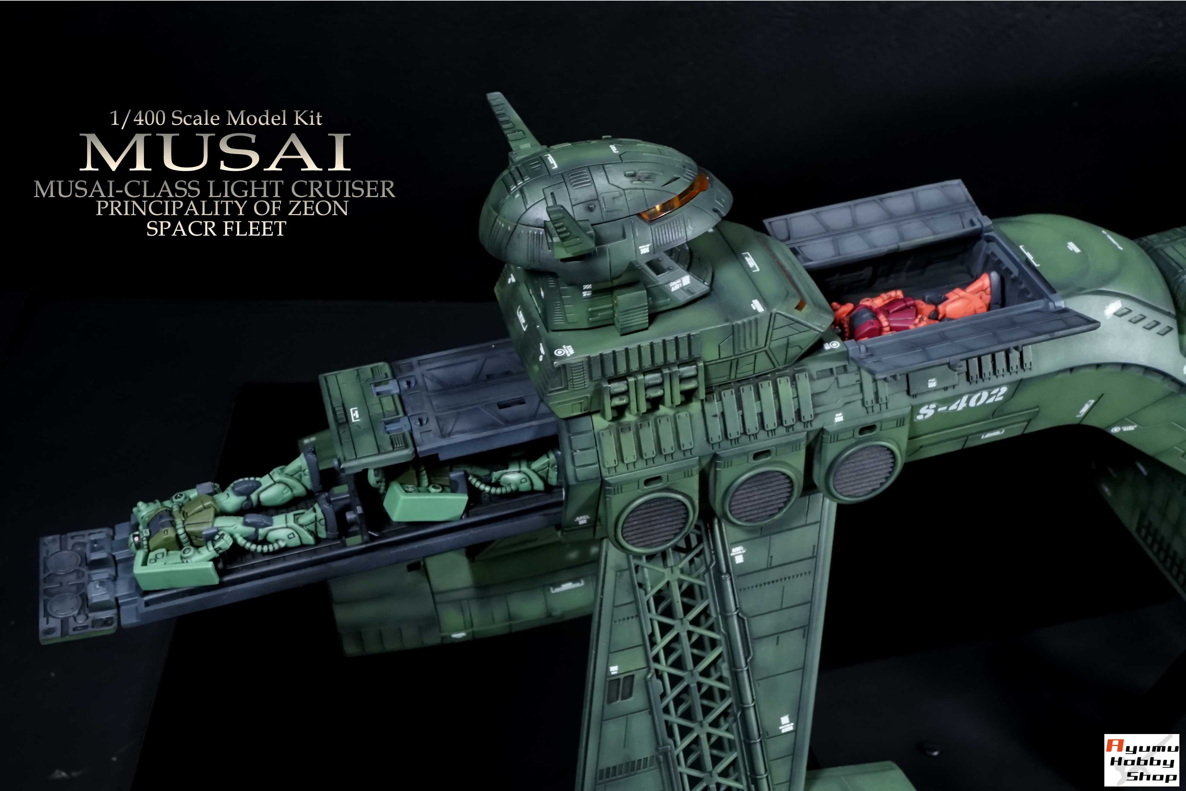 完成品/第2023回 1/400 ガンダムコレクション ムサイ②【塗装/完成品