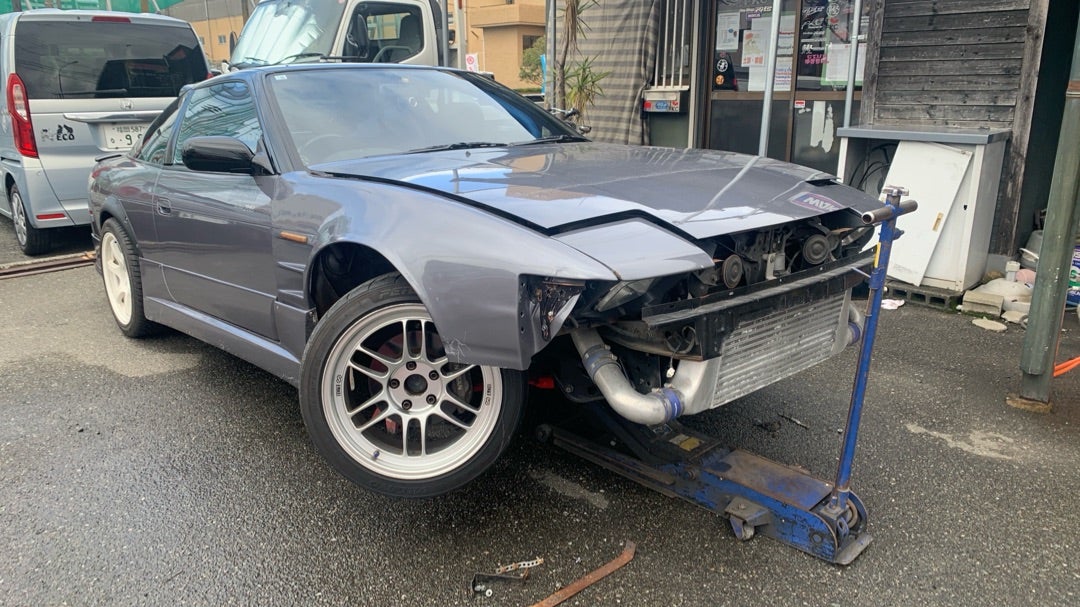 180SX フロントバンパーステー手直し☆ | FKC・鰹のブログ