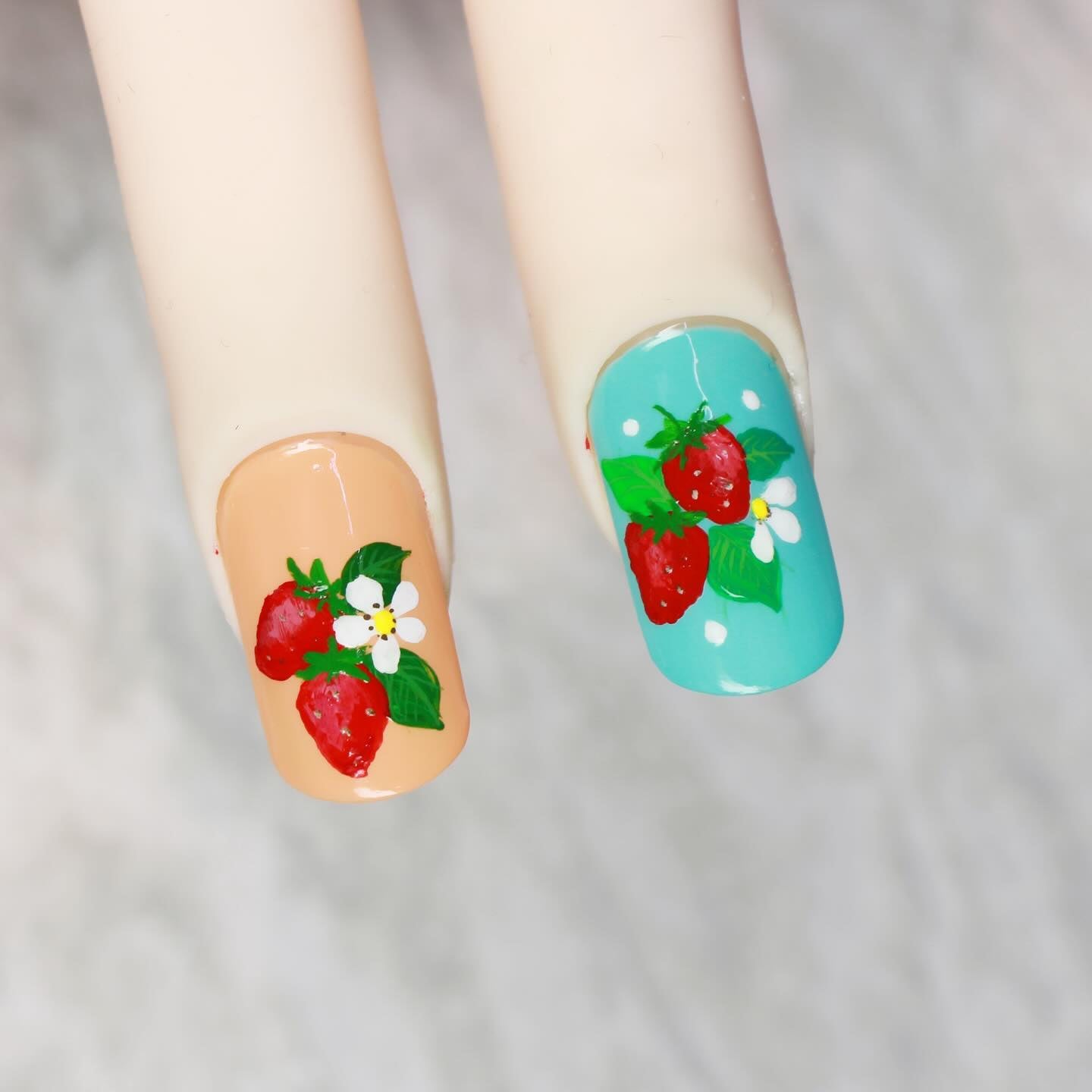 2024春期ネイリスト検定 2級アート 苺 | 豊橋 JNA認定ネイルサロン