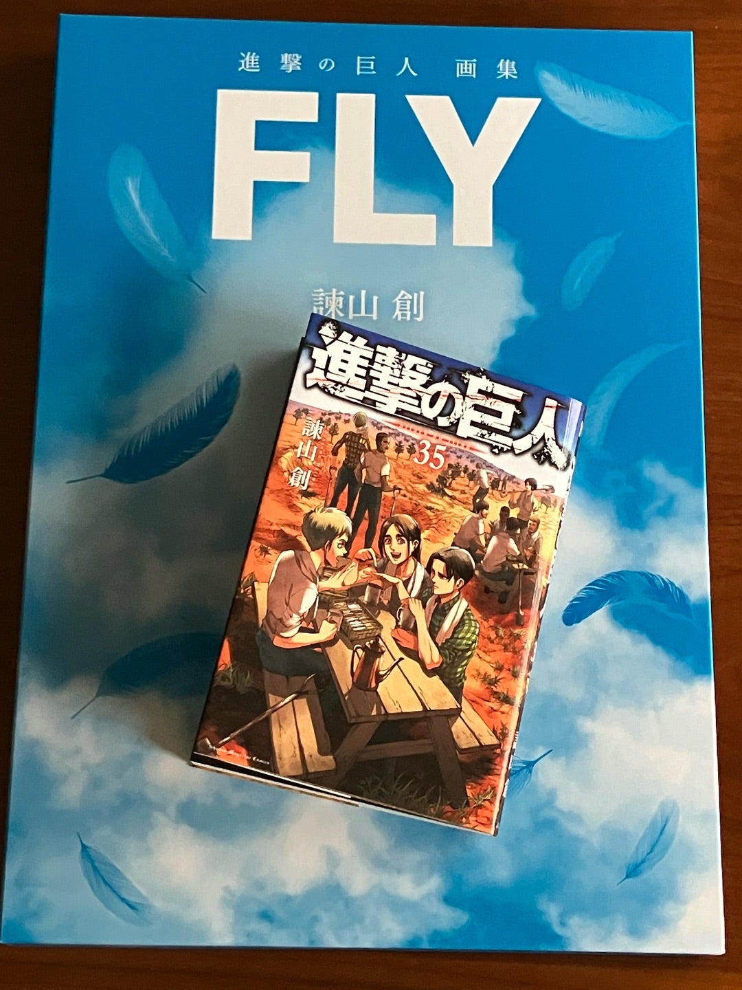 進撃の巨人画集FLY 開封済み 欠品無し 中古 35巻 進撃の巨人