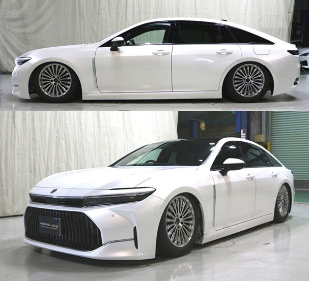 クラウンを迫力ローダウン！！ 車高調 『 Black☆i 』 開発完了