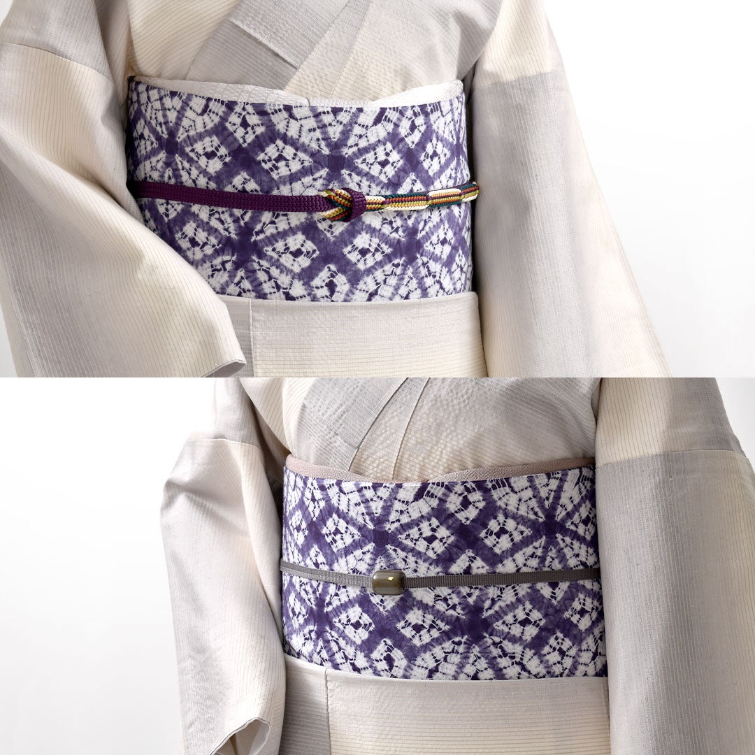 本物の紫根染め！贅沢な絞りの名古屋帯♪ | 帯専門店 おびや の 舞台裏