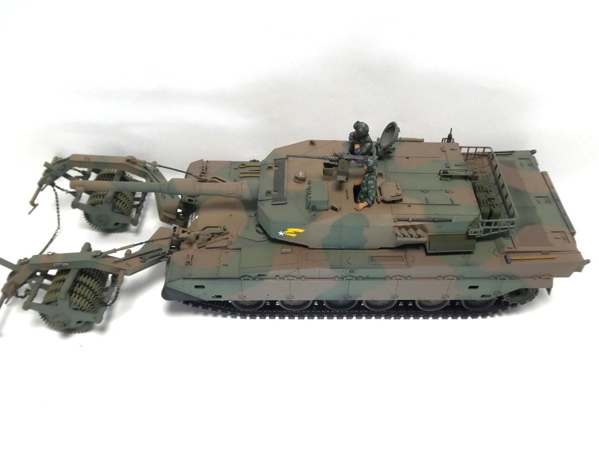 タミヤ 1/35 陸上自衛隊 90式戦車マインローラ （92式地雷原処理ローラ