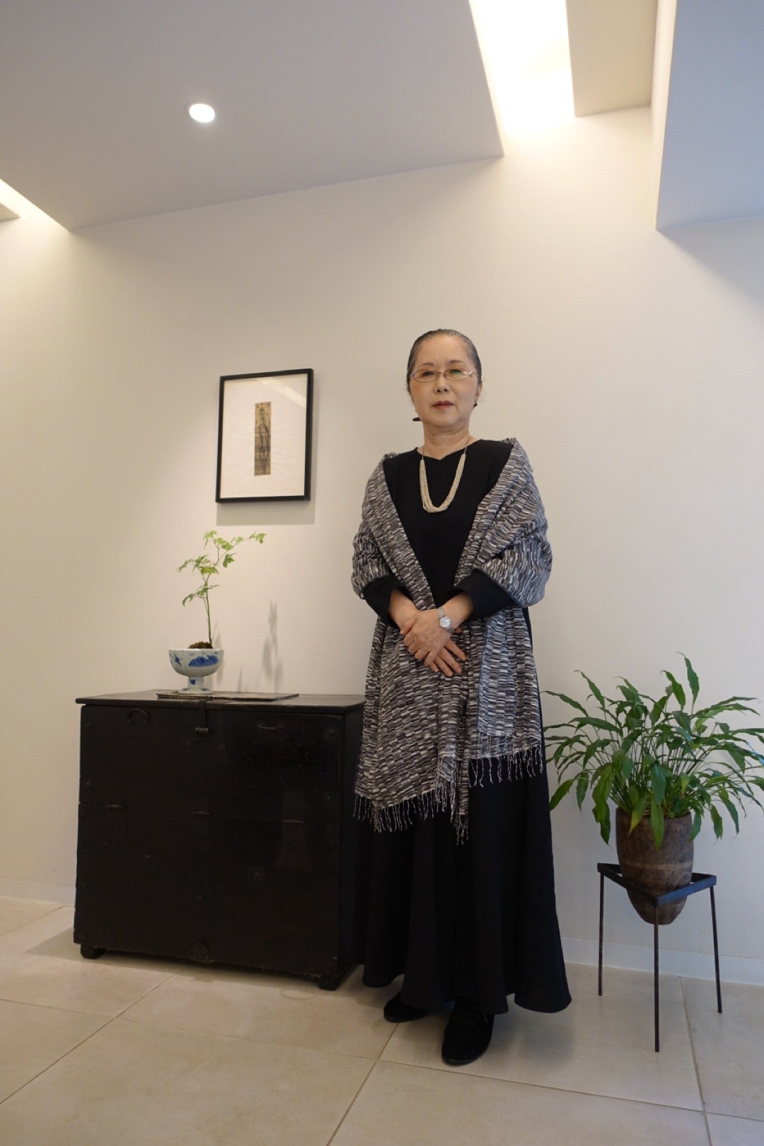 京都高島屋ヨーガンレールで秋のお買い物！和紙布の黒ワンピに白黒