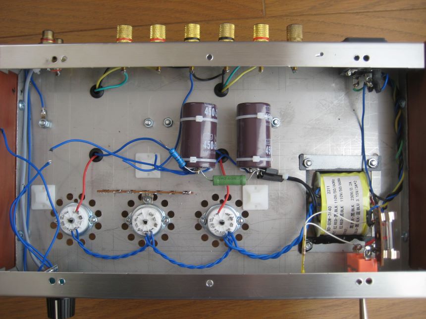 EL84(6BQ5)/6R-P15 兼用シングル・アンプの製作①/6П1П-EB アンプを