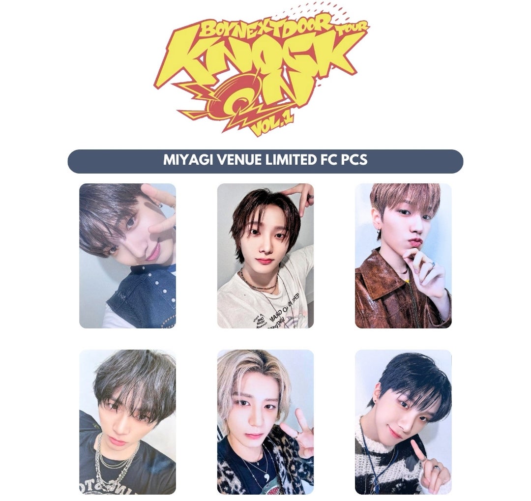 BOYNEXTDOOR ボネクド FC 福岡会場限定 トレカ 6枚 BOYNEXTDOOR FC特典