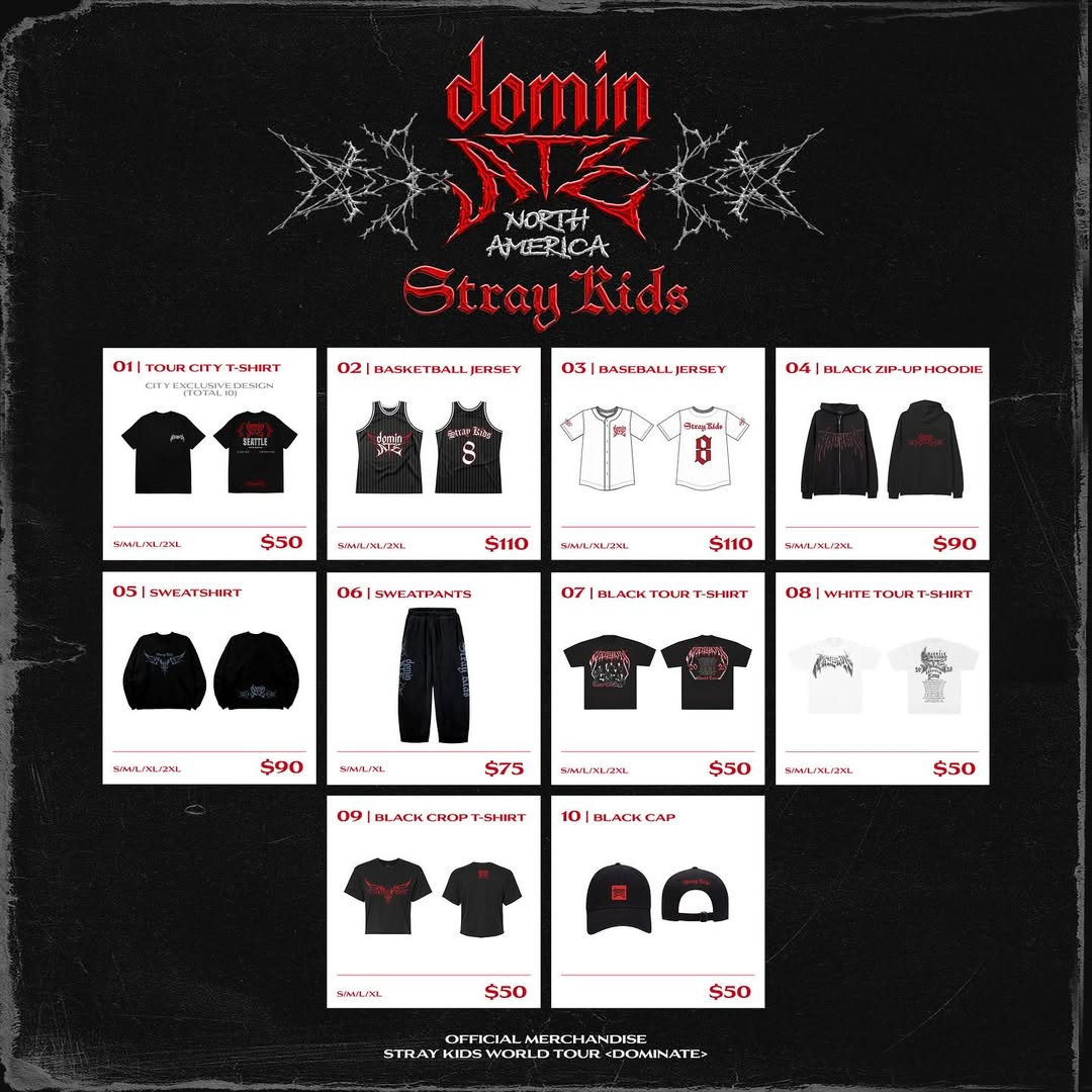 スキズ ＊ 北米ツアー のグッズがカッコいい❣️フーディあるの!?Σ