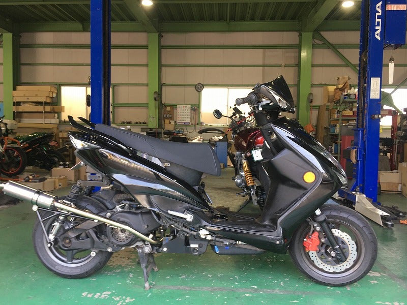 シグナスX 3型 160mmロンホイ取り付け | アディオのブログ