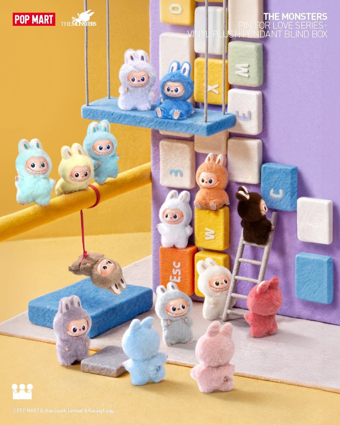 ラブブ PIN FOR LOVE イニシャル アルファベット ラブブ