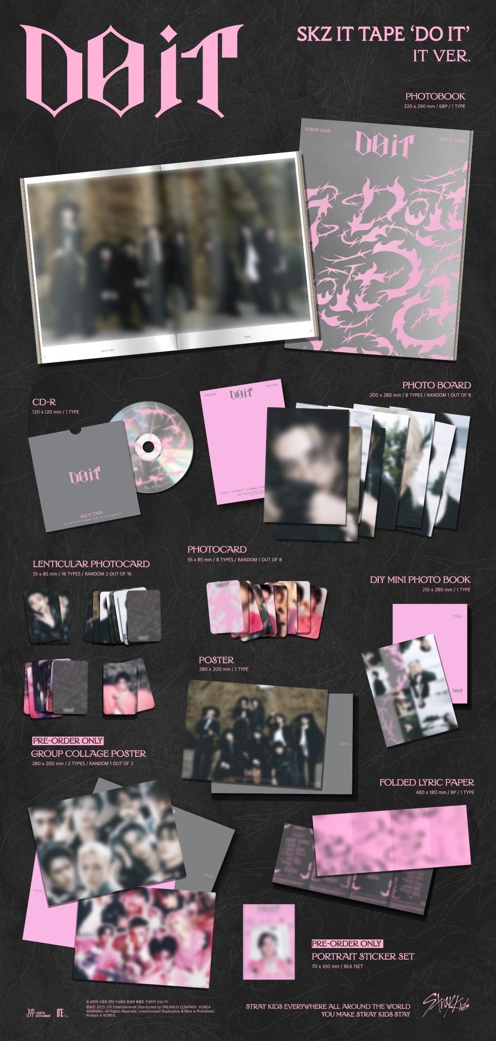 Stray Kids「DO IT」全11種類CD形態、封入・予約特典・店舗特典、情報