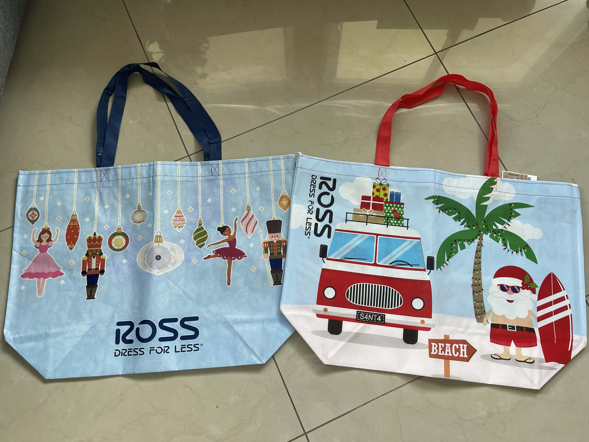 ロスのエコバッグは安くてかわいい99セント！クリスマスバージョンが