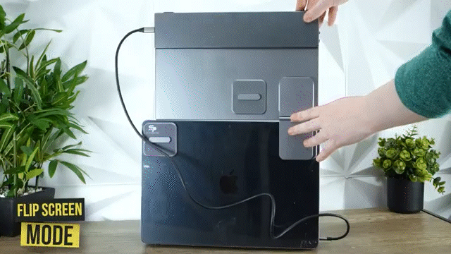 縦・横・上と変幻自在！2Kの美麗な極薄超軽量モニターが常識を覆す効率