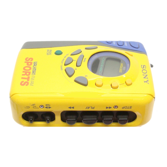 SONY SPORTS WALKMAN WM-FS495 CASSETTE PLAYER OPERATING