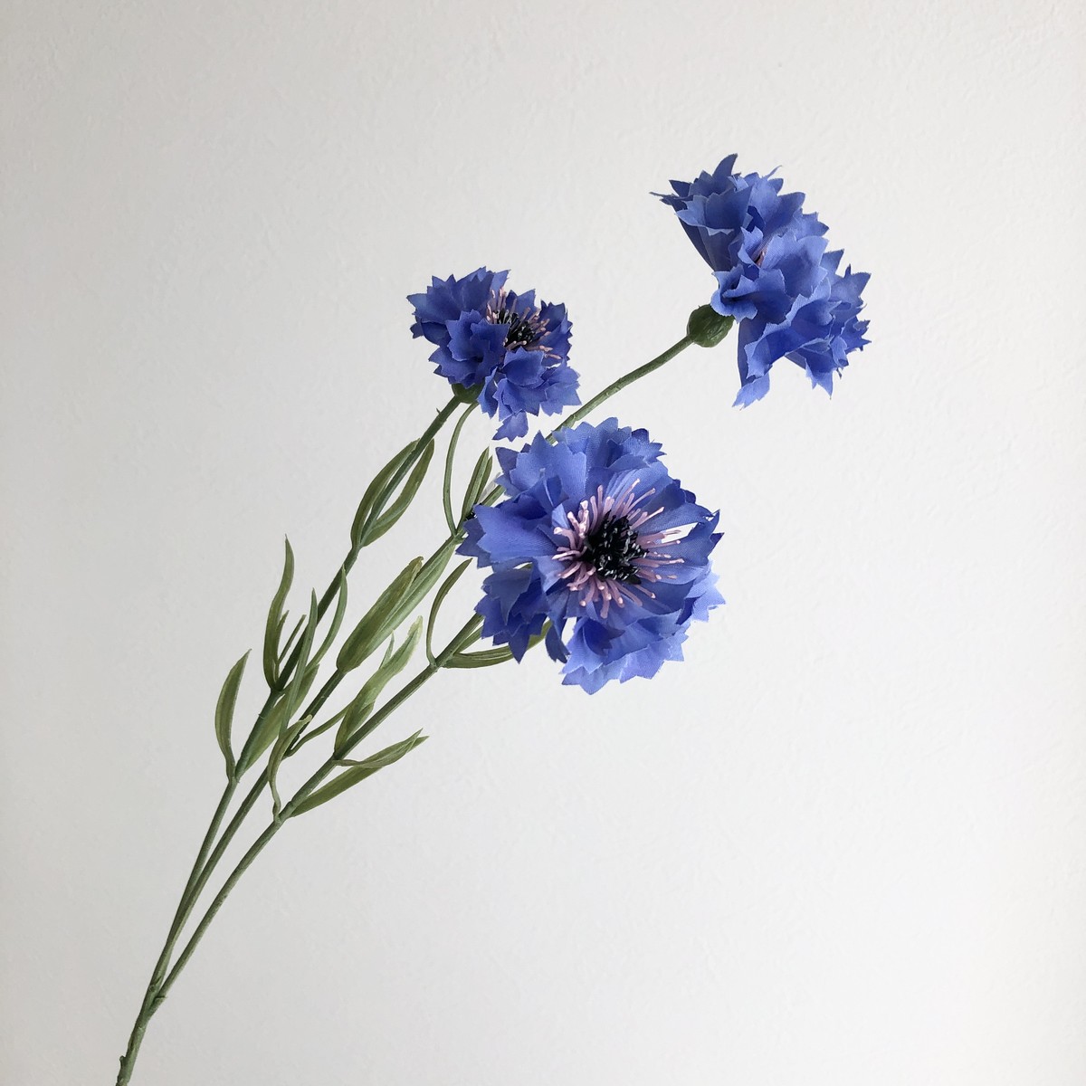 即日☆【造花】アスカ/コーンフラワー×3 #009 ブルー/A-33907-9 - 花材