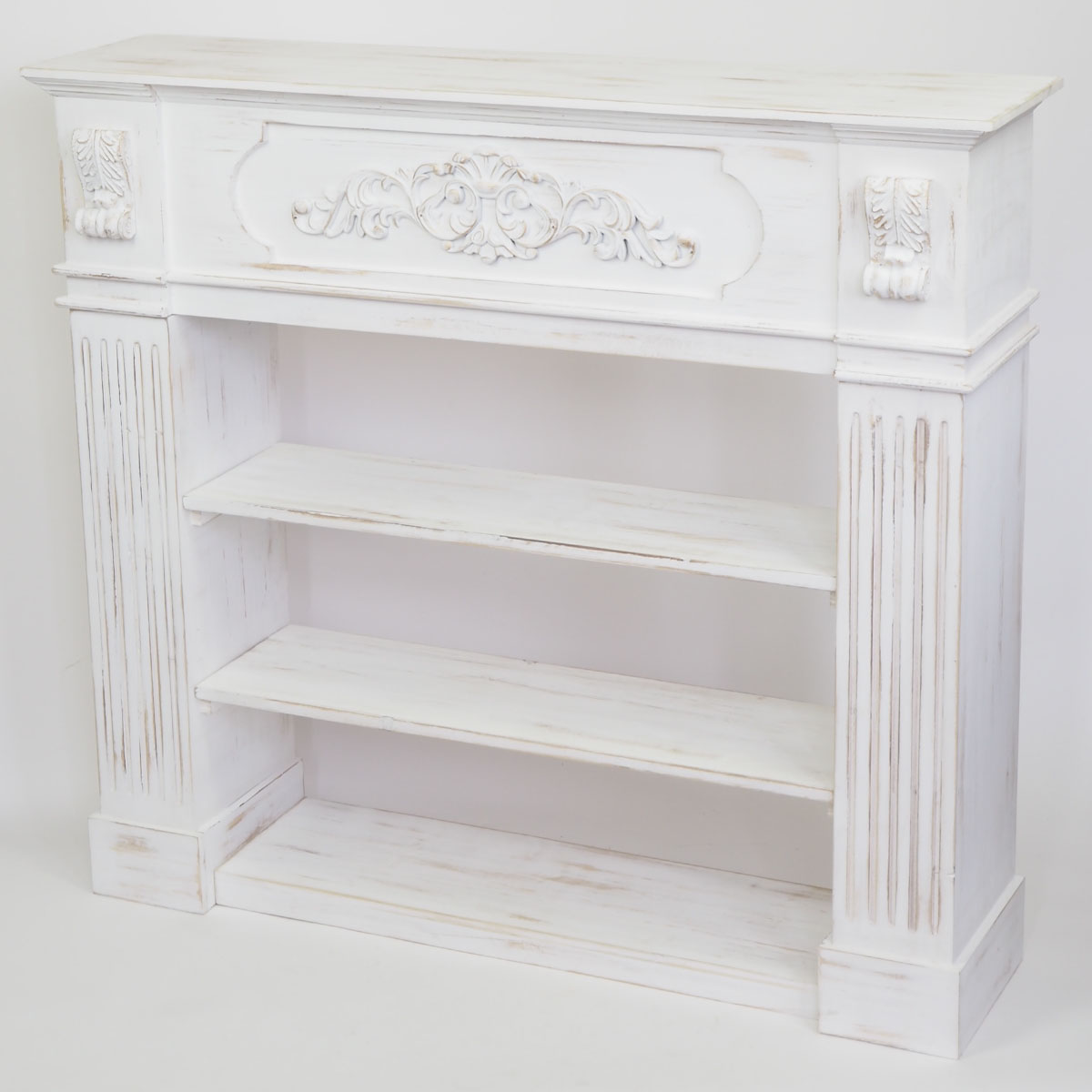 直送】村田屋産業/マントルピース ShabbyWhite/5006 ※返品・代引