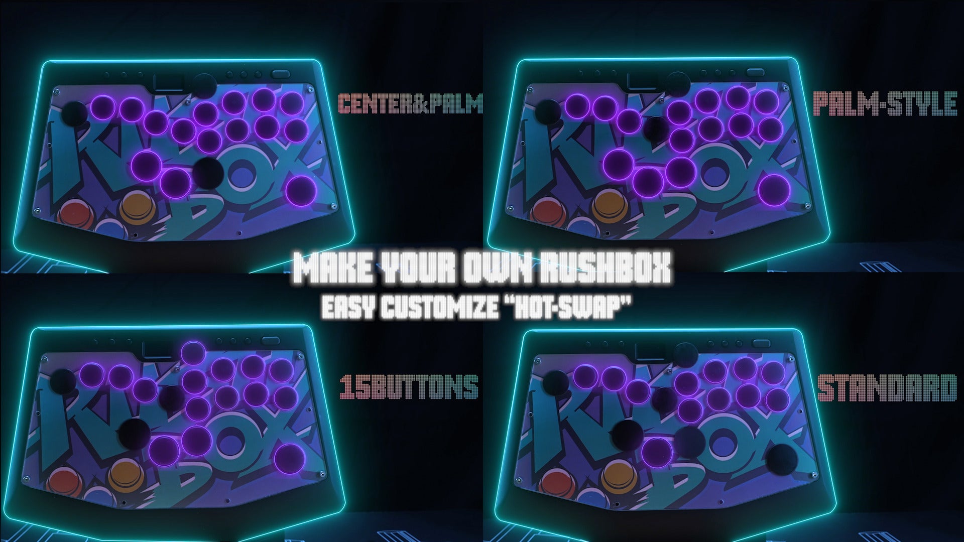 Rushbox】より直感的なプレイを実現！薄型レバーレスコントローラー