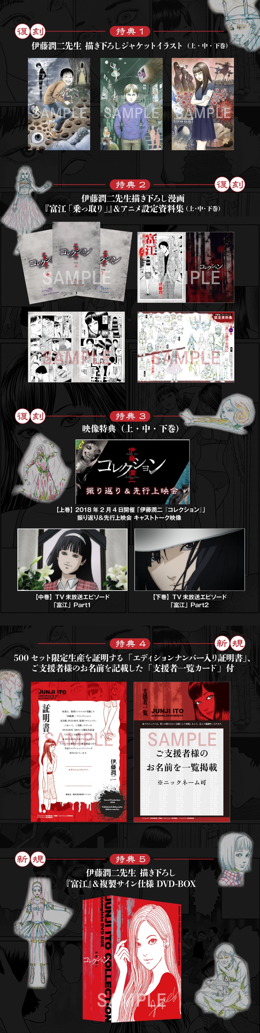 伊藤潤二『コレクション』 完全版 DVD-BOX」復刻プロジェクト