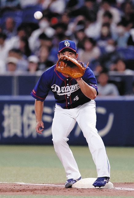 プロ初の一塁守備についた鵜飼航丞「一つ一つ、アウトが取れてよかった