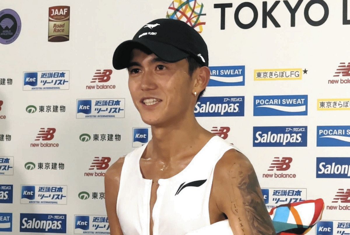 大迫傑、中国のメーカー「リーニン」所属で初レース 「どこのメーカー