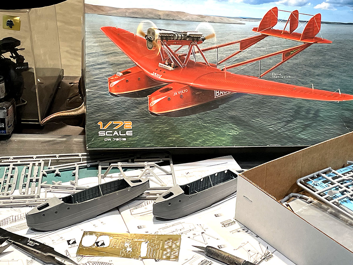 舞台は1920年代！イタリアの双胴飛行艇を製作【達人のプラモ術