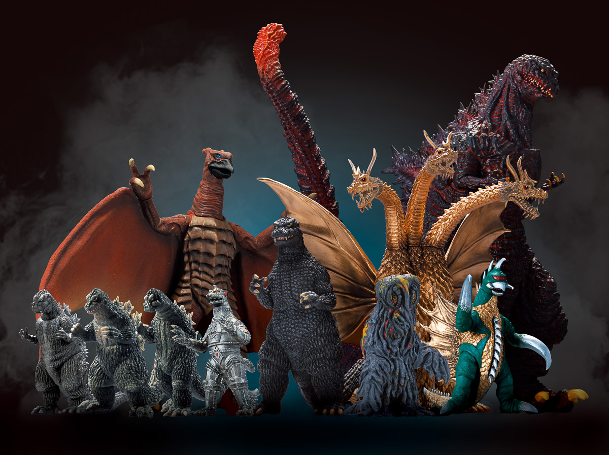 ゴジラ、キングギドラなど東宝怪獣のフィギュアが統一スケールに！これ