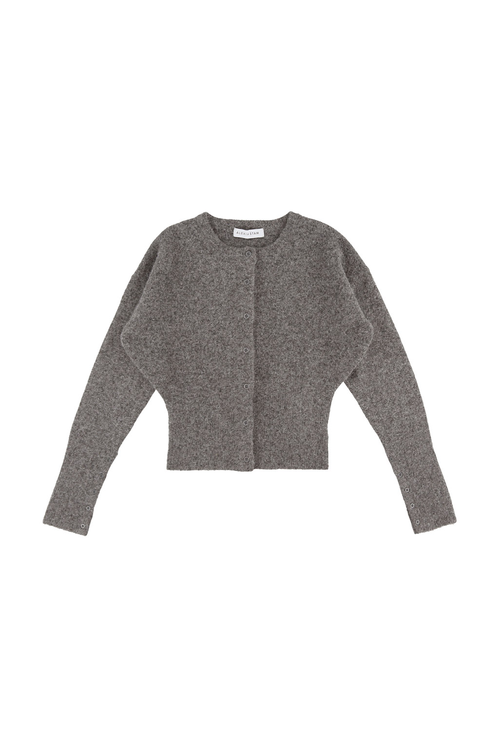 Button Knit Cropped Cardigan | ALEXIA STAM