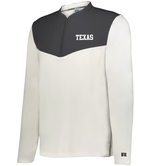 Russell R03GKM | SIDELINE GRID 1/4 ZIP PULLOVER