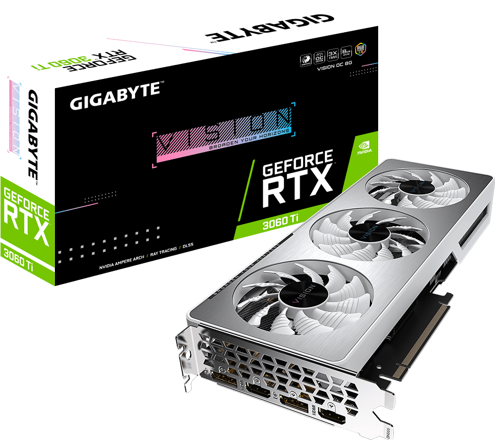 GeForce RTX™ 3060 Ti VISION OC 8G (Rev. 2.0) - GIGABYTE Japan
