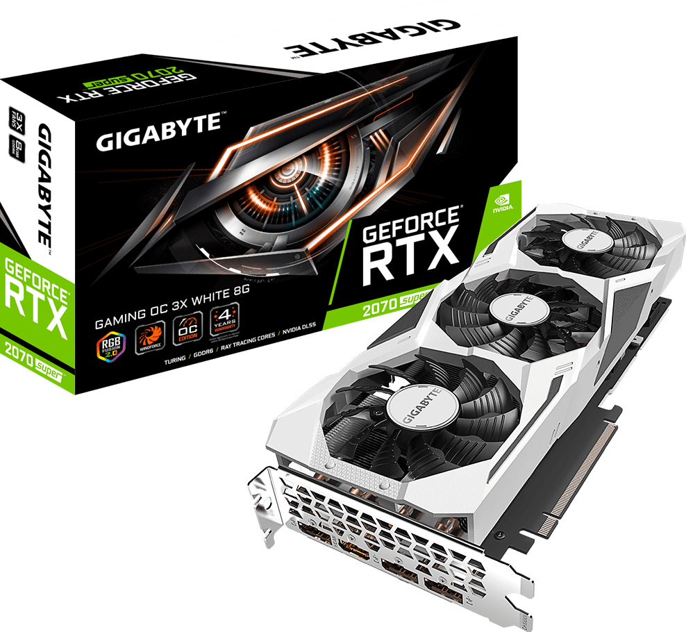 GeForce® RTX 2070 SUPER™ GAMING OC 3X WHITE 8G (Rev. 1.0/1.1